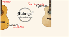 Desktop Screenshot of madrigal-guitars.com