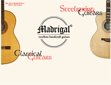 Tablet Screenshot of madrigal-guitars.com